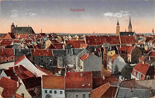 Ingolstadt - Blick über die Dächer der Stadt gl1918 166.284