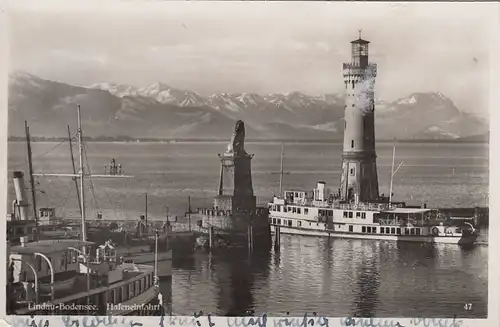 Lindau im Bodensee, Hafeneinfahrt glum 1942? E7723