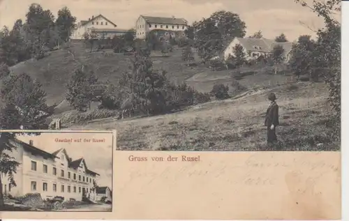 Rusel bei Deggendorf - Panorama und Gasthof gl1908 228.052