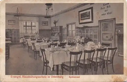 Ortenburg - Ev. Haushaltungsschule, Speisesaal gl1919 167.324