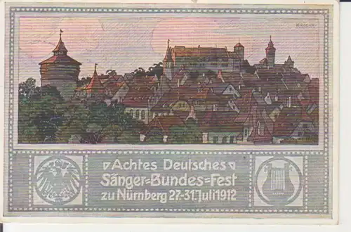 Nürnberg - VIII. Deutsches Sängerbundesfest 1912 Ganzsache gl1912 228.369