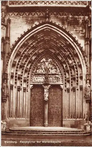 Würzburg - Hauptportal der Marienkapelle ngl 167.344