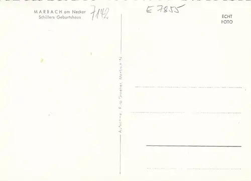 Marbach a.N., Schiller-Geburtshaus ngl E7855