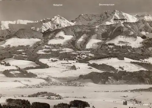 Altstädten bei Sonthofen im Allgäu - Winter-Panorama gl1964 E7866