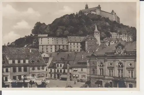 Kulmbach - Marktplatz mit Plassenburg ngl 228.410