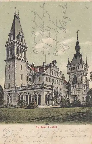 Schloss Castell feldpglum 1915? E5485