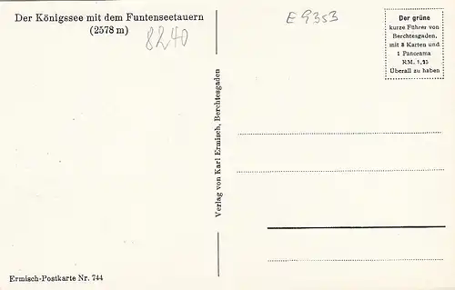 Königssee mit dem Funtenseetauern ngl E9353