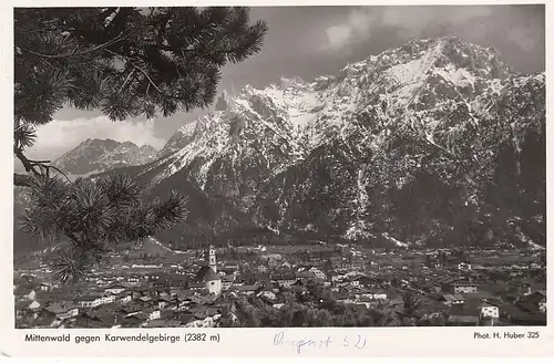 Mittenwald a.d.Isar, gegen Karwendelgebirge ngl E5452