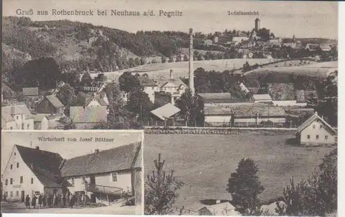 Rothenbruck bei Neuhaus a.d. Pegnitz - Wirtschaft Büttner und Totale ngl 228.211