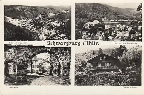 Schwarzburg in Thüringen, Mehrbildkarte ngl E4679