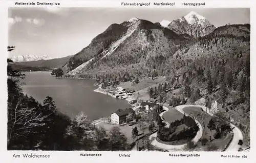 Urfeld am Walchensee (bayer.Hochgebirge) Panorama ngl E9444