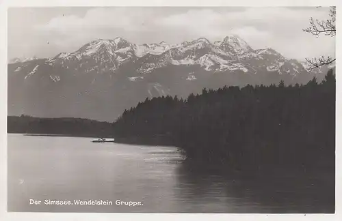 Der Simssee, gegen Wendelstein-Gruppe ngl E5475