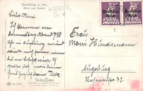 Neuötting am Inn - Blick von Süden gl1920? 167.211