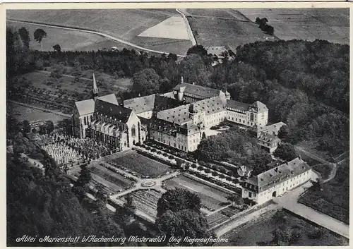 Abtei Marienstatt bei Hachenburg (Westerwald) Orig.Fliegeraufnahme ngl E9492