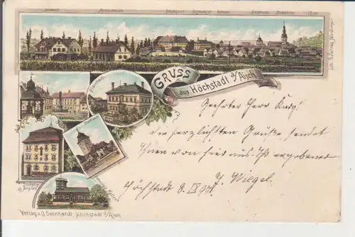 Höchstadt an der Aisch LITHO Panorama und Teilansichten gl1897 228.237