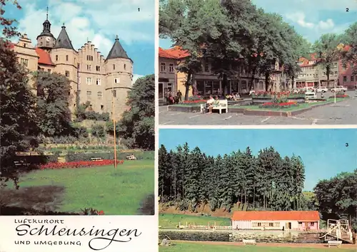 Schleusingen - Schloss, Markt, Waldbad Erlau ngl 167.787