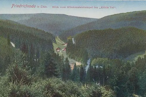 Friedrichroda, Thür.Wald, Blick vom Klinkensteintempel ins Kühle Tal ngl E4879