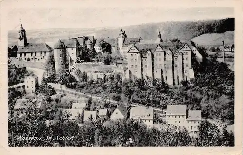 Nossen in Sachsen - Panorama mit Schloss gl1951 167.268