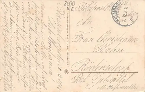 Kulmbach - Panorama feldpgl1916 167.565