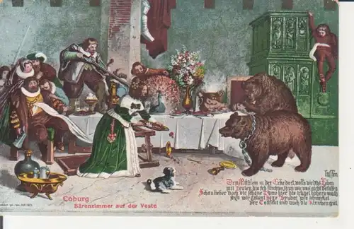 Coburg - Bärenzimmer auf der Veste ngl 228.427