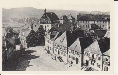 Burgkunstadt - Markt mit Rathaus gl1952 228.433