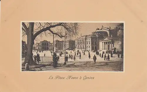 Genève, La Place Neuve ngl E5733