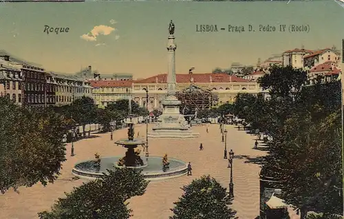 Lisboa, Praca D.Pedro IV (Rocio) glum 1910? E9595