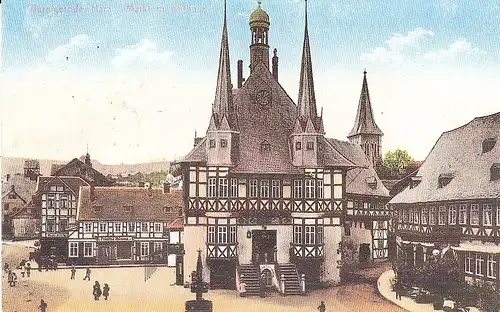 Wernigerode, Markt mit Rathaus ngl E4818