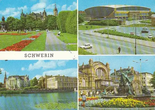 Schwerin, Mehrbildkarte ngl E5856