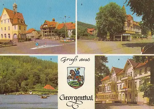 Georgenthal, Thür., Mehrbildkarte glum 1970? E5865