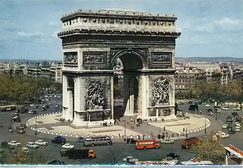 Paris, Le Arc de Triomphe , Plca de l'Etoile gl1968 E5683