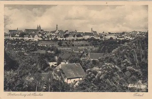 Rothenburg o.d.Tauber, Gesamtansicht gl1929 E6822
