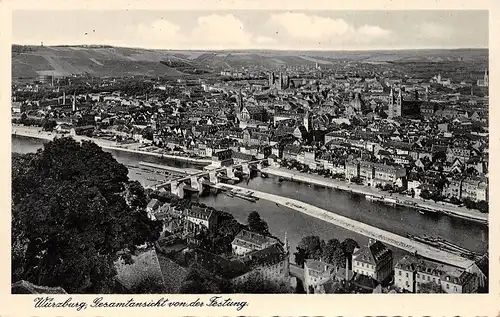 Würzburg - Blick von der Festung ngl 167.461