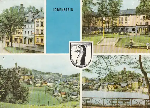 Lobenstein, Mehrbildkarte glum 1960? E5928