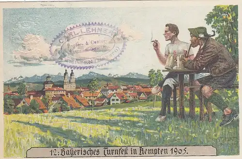 12.Bayerisches Turnfest in Kempten 1905 gl1905 E6895