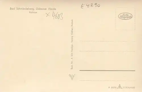 Bad Schmiedeberg/Dübener Heide, Rathaus ngl E4890