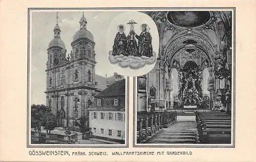 Gößweinstein - Wallfahrtskirche mit Gnadenbild ngl 166.350