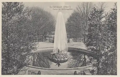 Ballenstedt, Harz, Partie im Schloßgarten ngl E6971