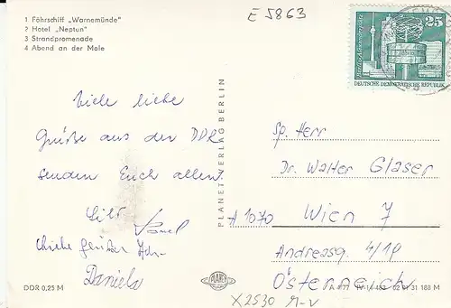 Warnemünde, Meckl., Mehrbildkarte glum 1960? E5863