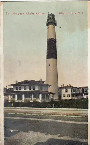 The Absecon Light House, Atlantic City, N.J. glum 1920? E7033