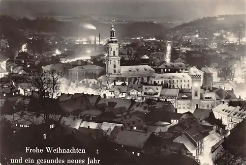 Greiz i.V. Stadtpanorama, Weihnachtsgrüße ngl 167.793