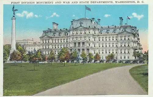 Washington D.C., First Division Monument and War and State Departments ngl E7042