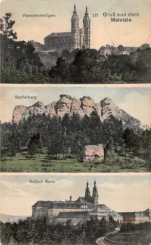 Maintal - Vierzehnheiligen, Staffelberg, Schloss Banz gl1916 167.619