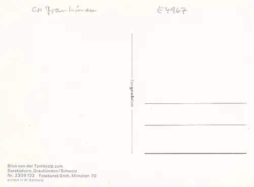 Blick von der Tamboalp zum Surettahorn ngl E4967