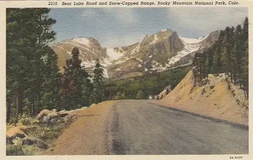 Rocky Mountain Nat.Park, Bear Lake Road and Snow-Copped Range ngl E8723