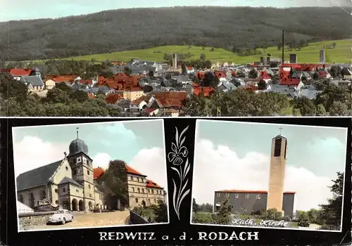 Redwitz an der Rodach - Panorama und Kirchen gl1972 167.662