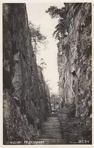 Jonsdorf, Zittauer Gebirge, Felsengasse ngl E4760