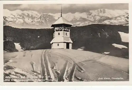 Aussichtsturm auf dem Schwarzen Grat nahe Isny im Allgäu ngl E7144
