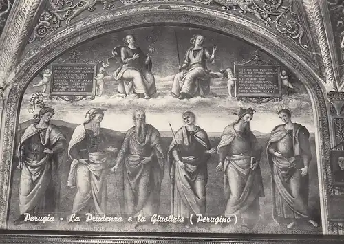 Perugia, Collège du Change, La Prudence et la Justice ngl E4996