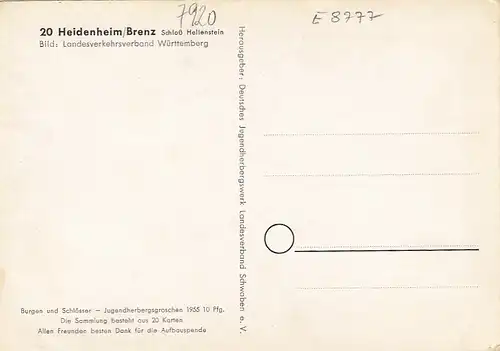 Heidenheim/Brenz, Schloß Hellenstein ngl E8777